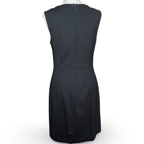 TRINA TURK Elegant Fully Lined Black Dress, 2 Front Cutouts, Back Zipper, Size 6 - Picture 7 of 9